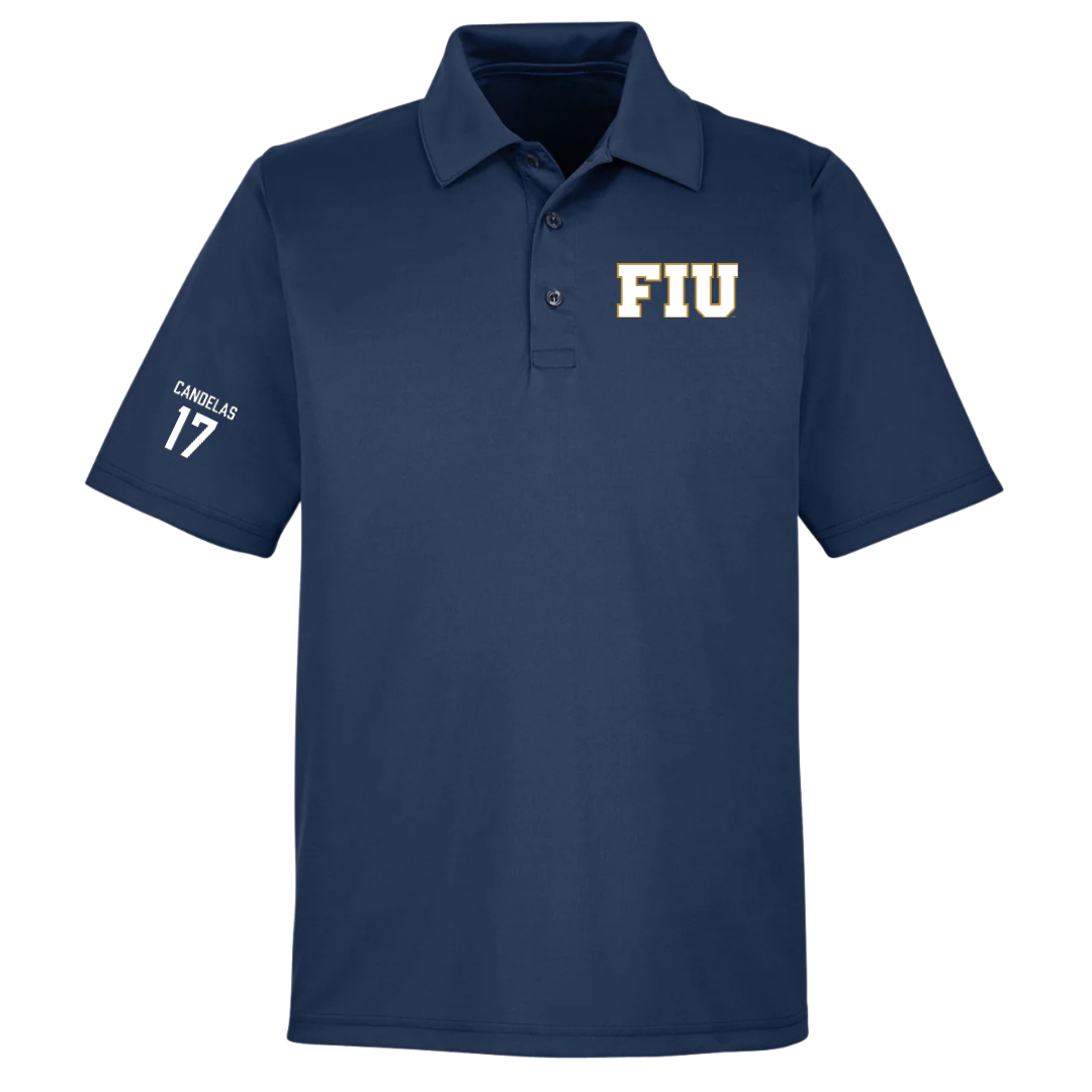 Florida International University Baseball Navy Polo - #17 Hector Candelas