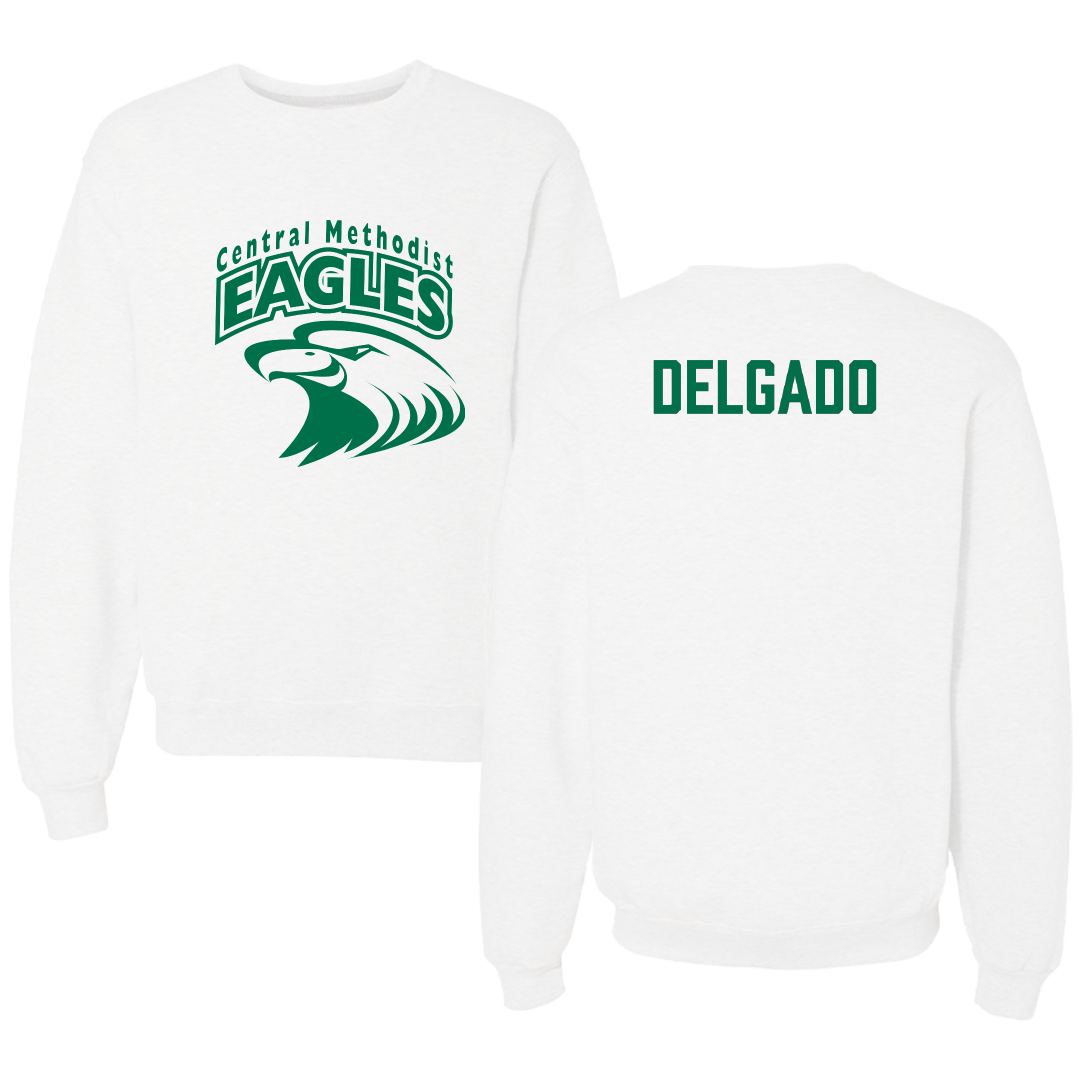 Central Methodist University Football White Crewneck - Antonio Delgado