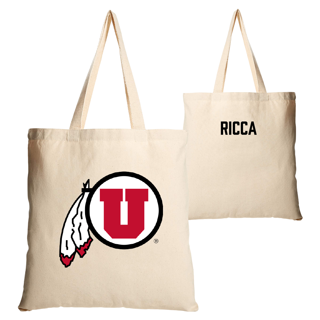 University of Utah Swimming & Diving Tan Canvas Tote Bag - Chance Ricca