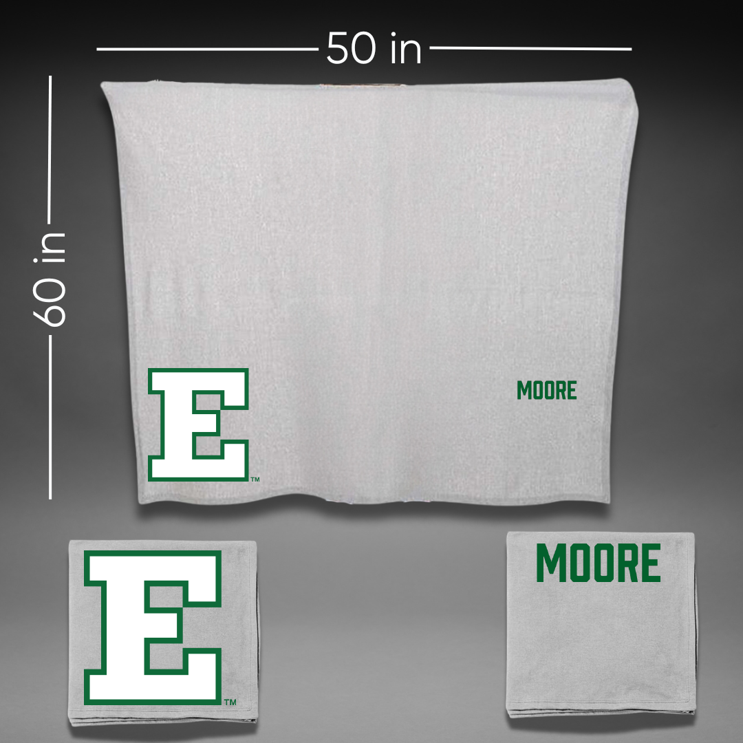 Eastern Michigan University Rowing Gray Blanket - Kendall Moore