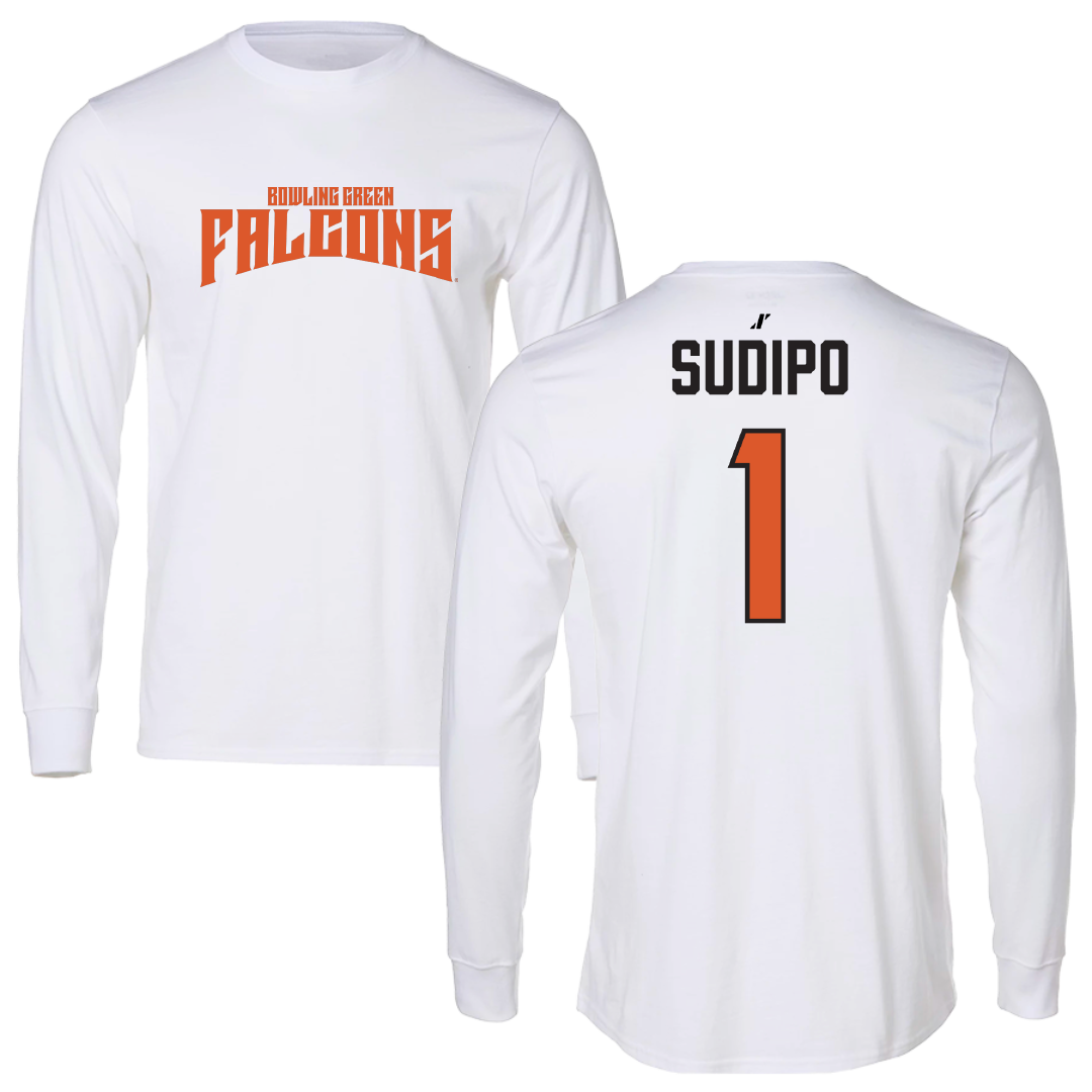 Bowling Green State University Football White Classic Long Sleeve - #1 Mateo Sudipo