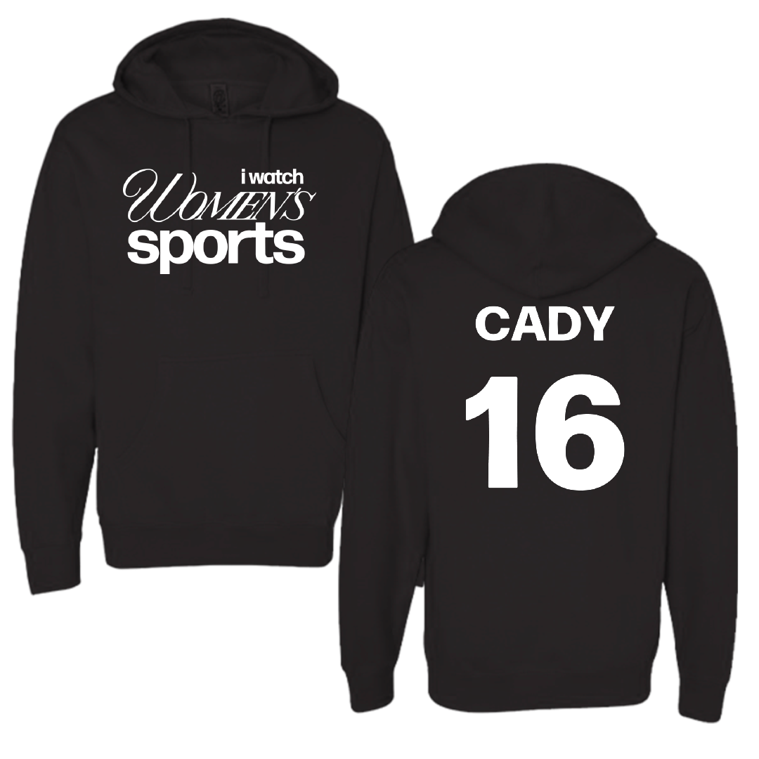 University of Illinois Softball Black WHM Hoodie - #16 Ella Cady