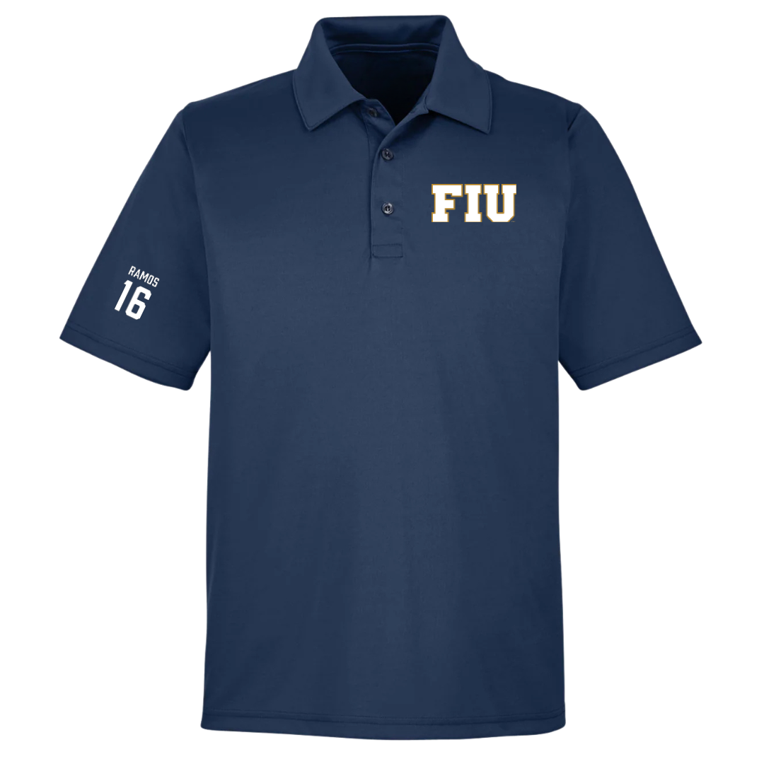 Florida International University Soccer (W) Navy Polo - #16 Sophia Ramos