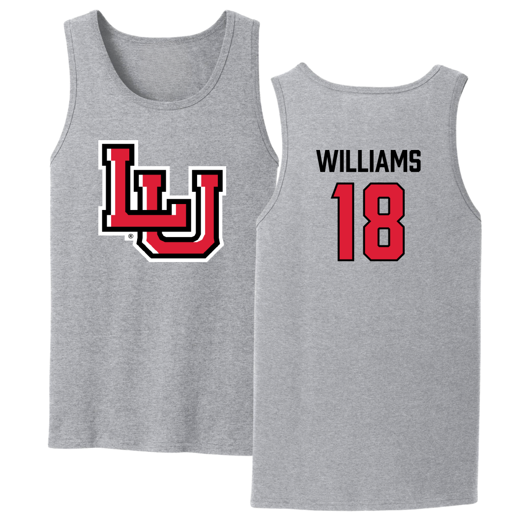 Lamar University Baseball Sport Gray Tank Top - #18 Zach Williams