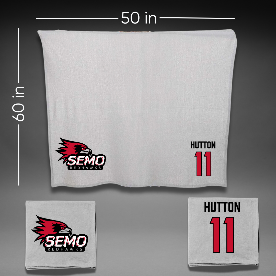 Southeast Missouri State University Softball Gray Blanket - #11 Kamden Hutton