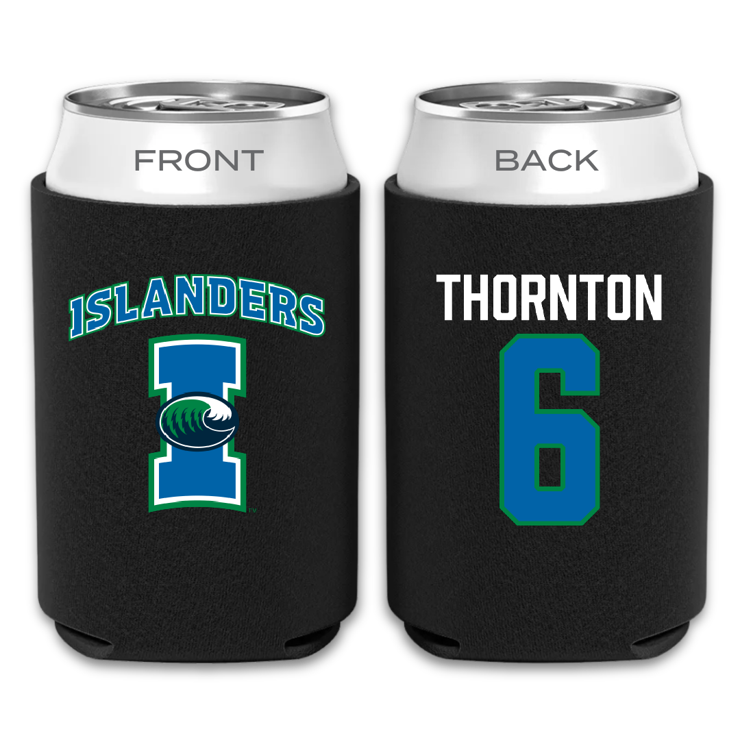 Texas A&M University-Corpus Christi Softball Black Can Cooler - #6 Mimi Thornton