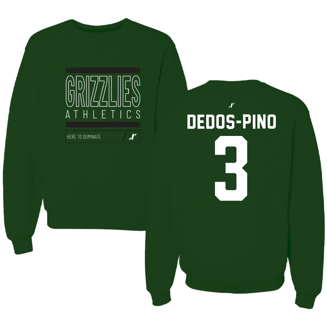 Adams State University Soccer Forest Green Dominate Crewneck - #3 Yarelis Dedos-Pino