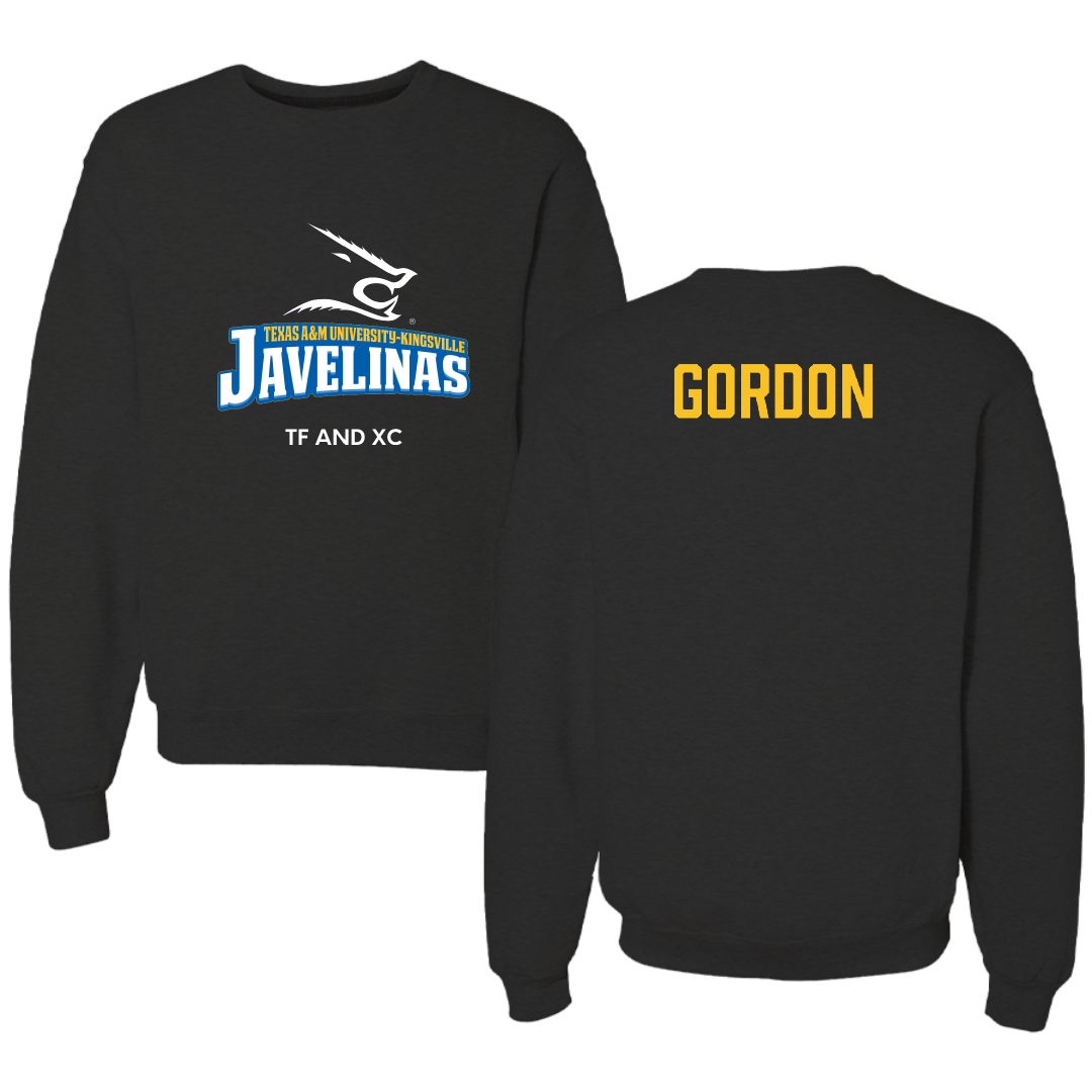 Texas A&M University-Kingsville TF and XC Black Crewneck - Blake Gordon