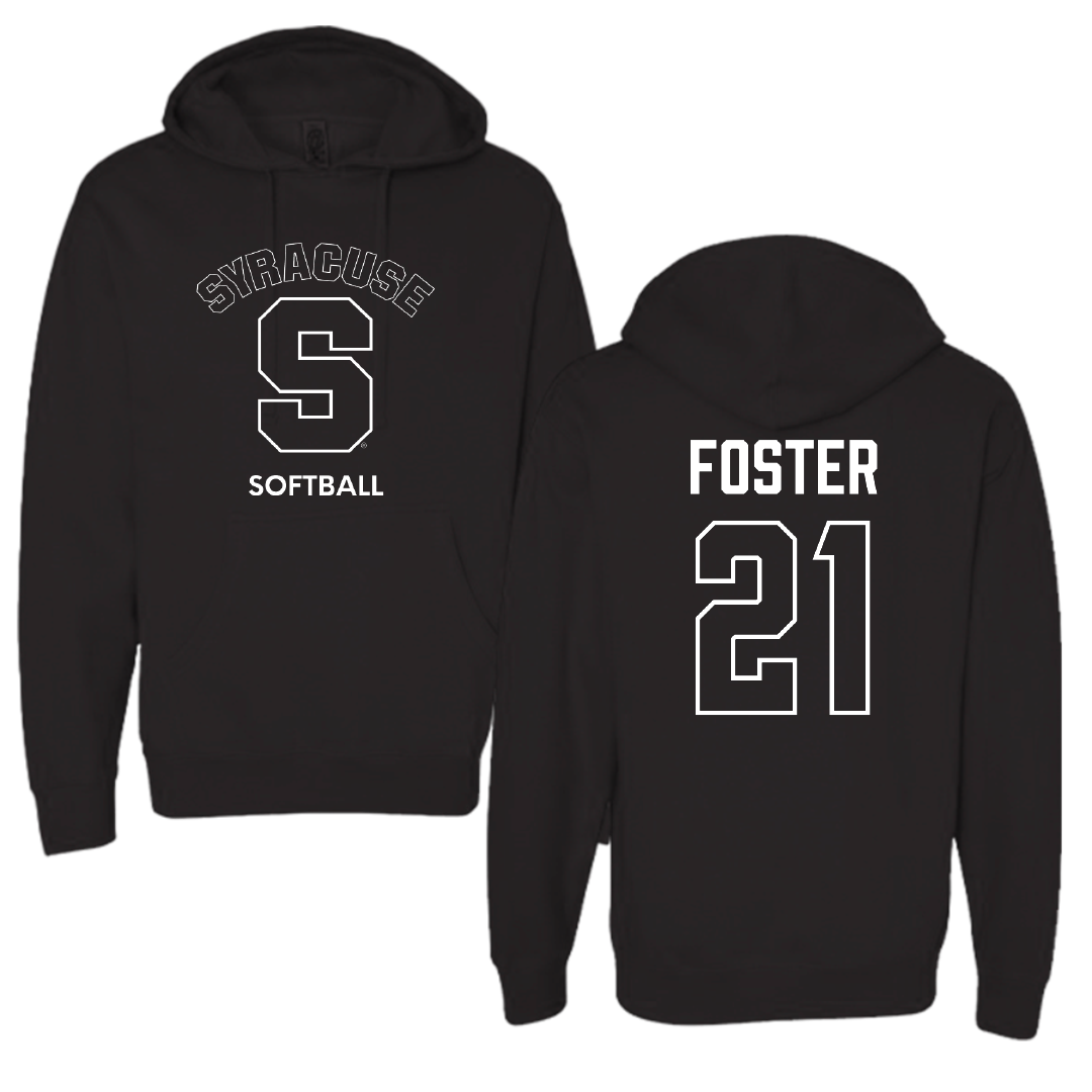 Syracuse University Softball Black Hoodie - #21 Makenzie Foster