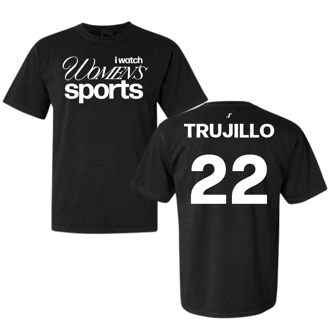 Metropolitan State University of Denver Basketball Black WHM Comfort Colors Tee - #22 Lex Trujillo