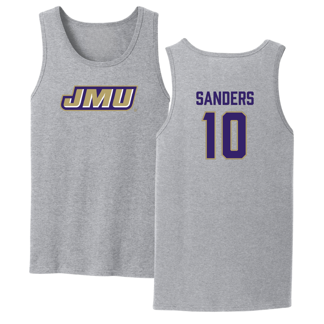 James Madison University Softball Sport Gray Tank Top - #10 Carsen Sanders