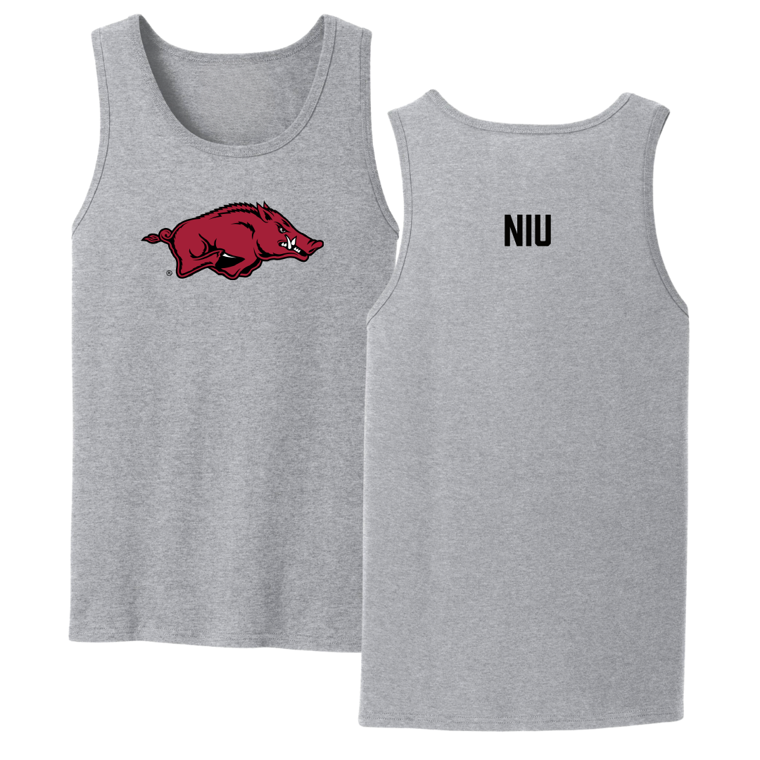 University of Arkansas Baseball Sport Gray Tank Top - Maika Niu