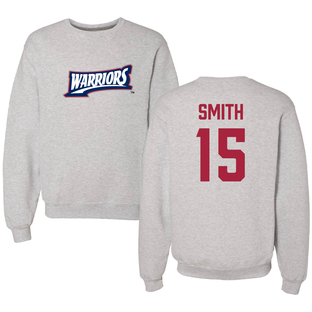 Sterling College Basketball Light Gray Warriors Crewneck - #15 Julian Smith
