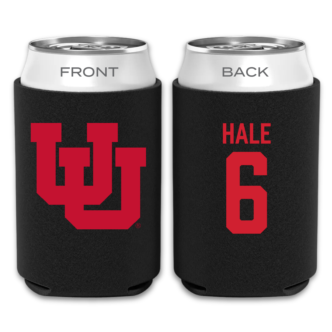 University of Utah Soccer Black Can Cooler - #6 Brooke Hale
