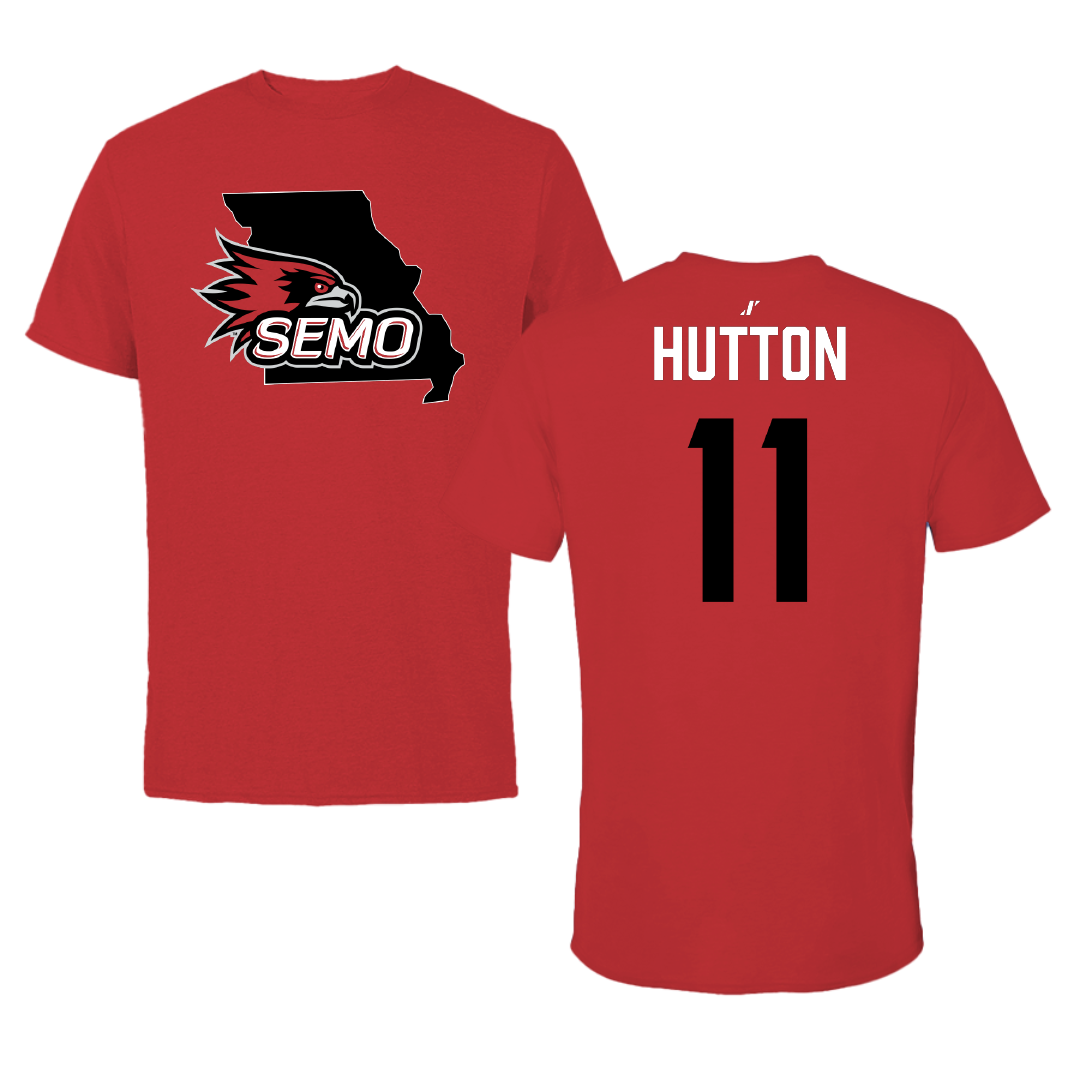 Southeast Missouri State University Softball Red State Tee - #11 Kamden Hutton