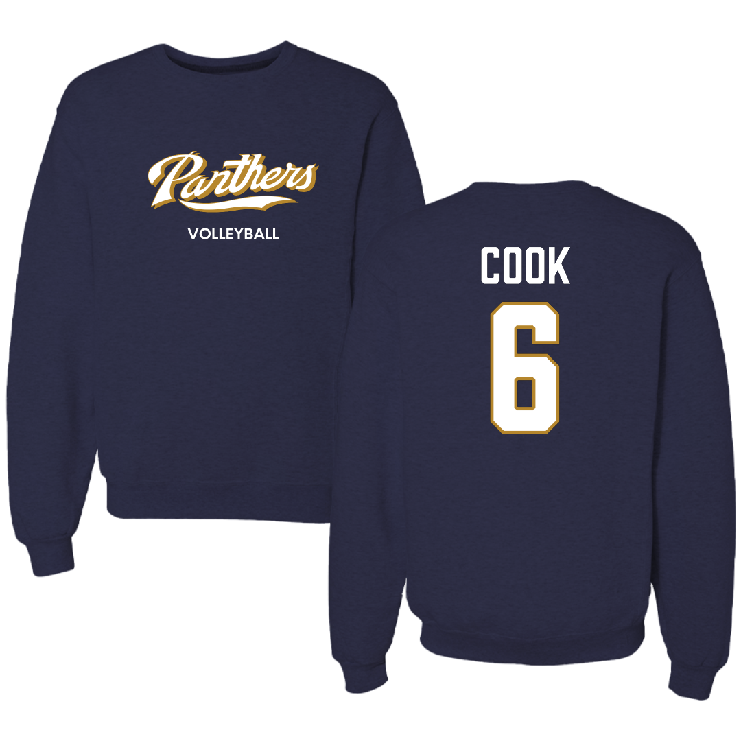 Florida International University Volleyball (W) Navy Panthers Crewneck - #6 Savannah Cook