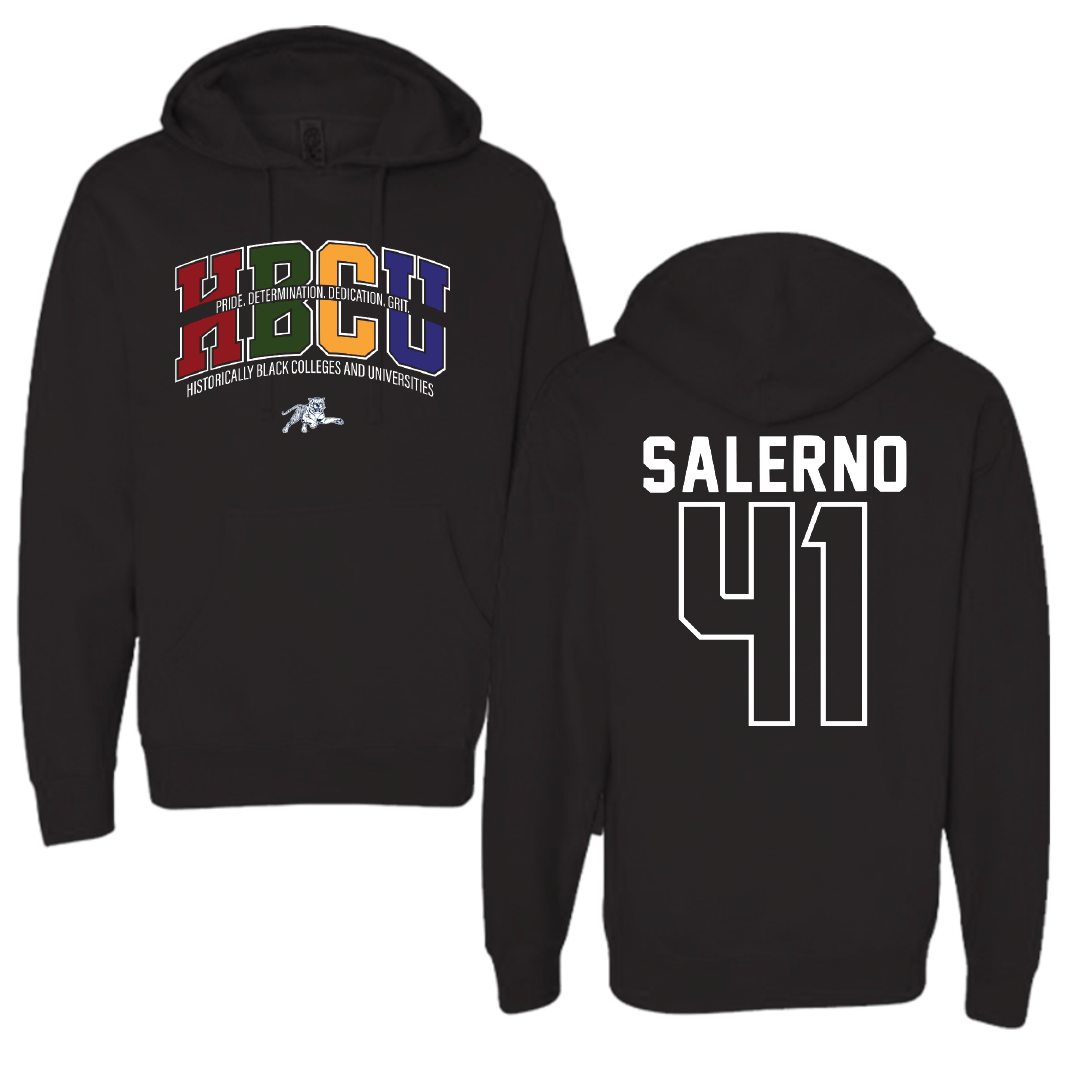 Jackson State University Football Black HBCU Hoodie - #41 Avery Salerno