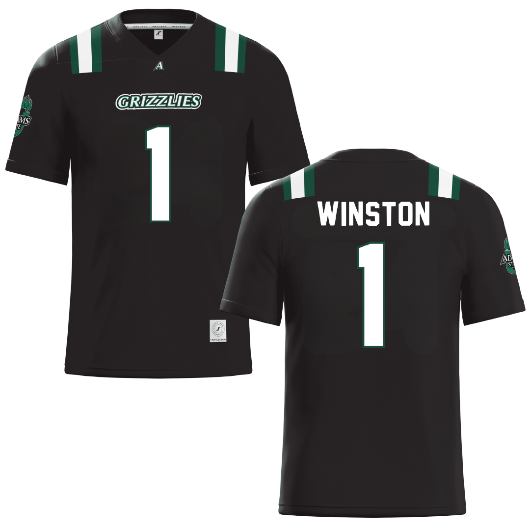 Adams State University Black Football Jersey - JaiVyence Winston