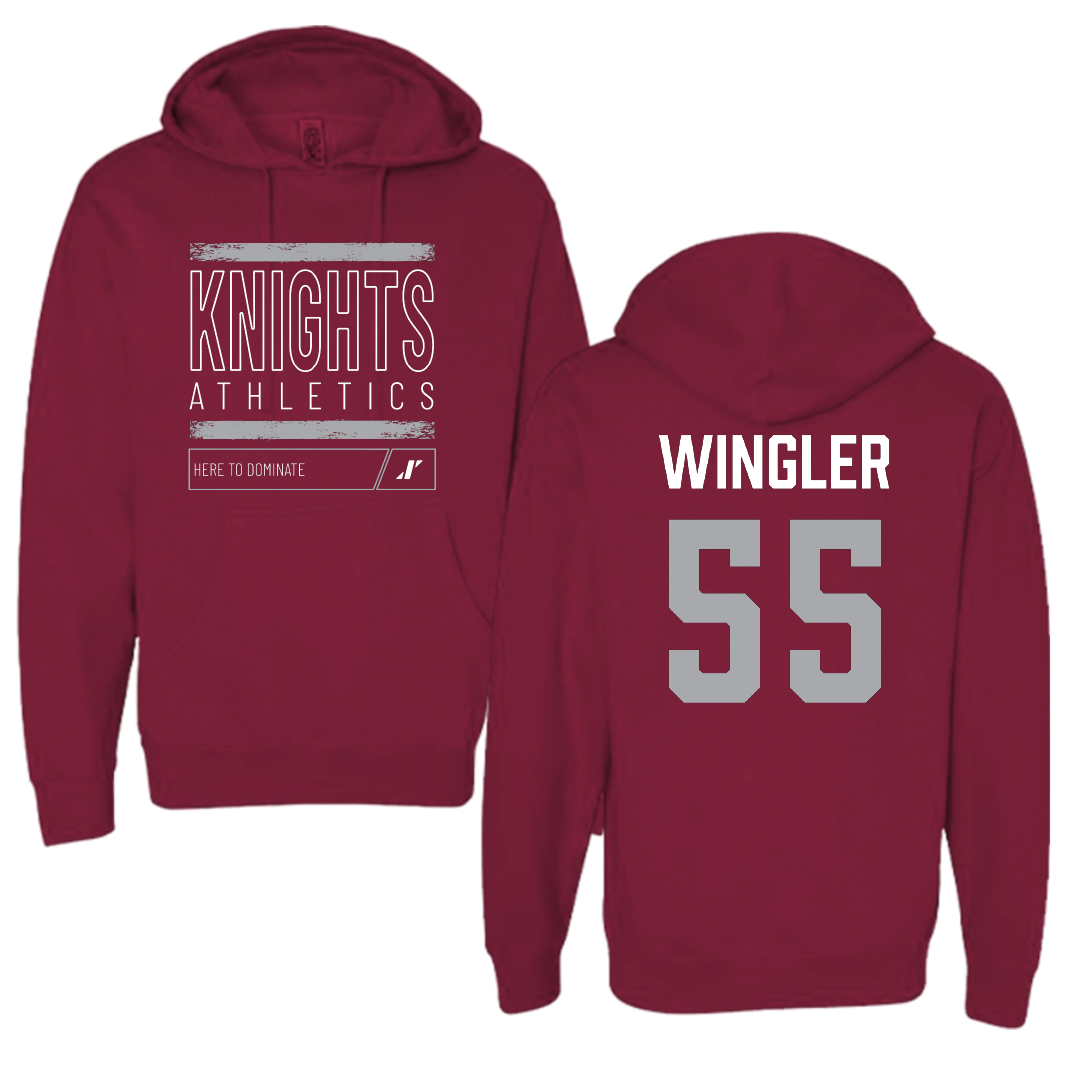 Bellarmine University Basketball (W) Maroon Dominate Hoodie - #55 Kendall Wingler
