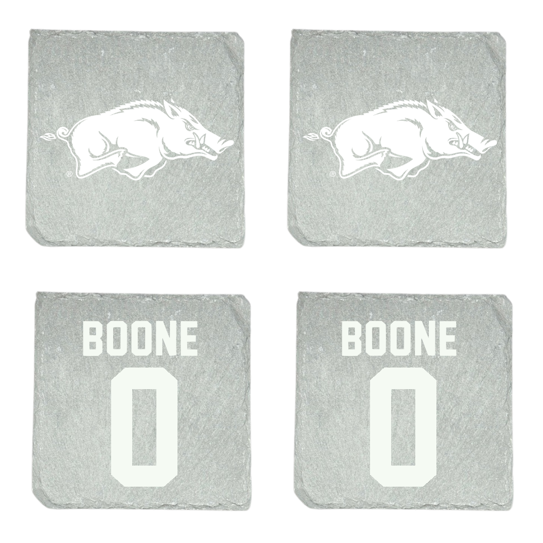 University of Arkansas Football Stone Coaster (4 Pack)  - #0 Justus Boone