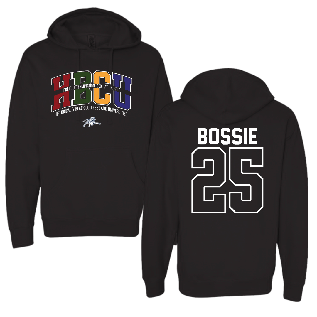 Jackson State University Football Black HBCU Hoodie - #25 Jaden Bossie