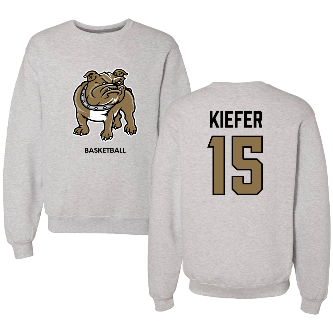 Bryant University Basketball (W) Light Gray Crewneck - #15 Dana Kiefer