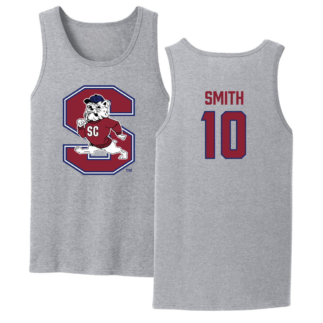 South Carolina State University Football Sport Gray Tank Top - #10 Tyler Smith