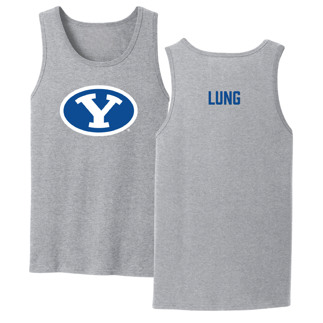Brigham Young University Swimming & Diving Sport Gray Tank Top - Mackenzie Lung
