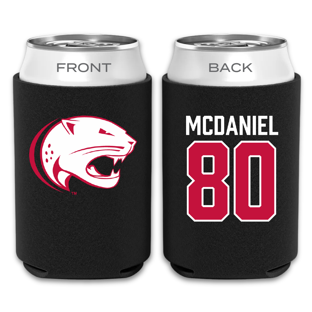 University of South Alabama Football Black Can Cooler - #80 Hollis McDaniel