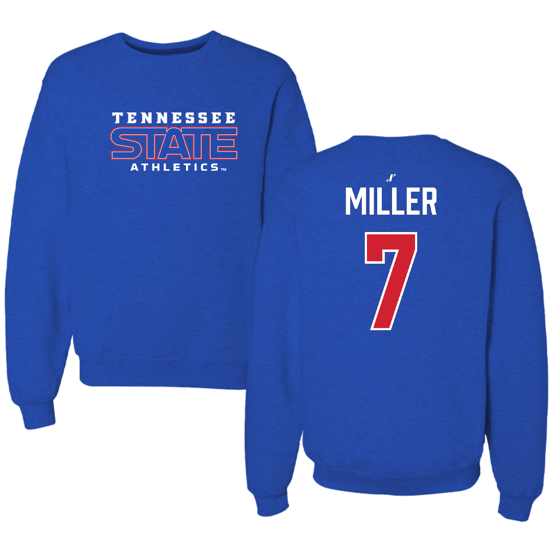 Tennessee State University Volleyball Blue Crewneck - #7 Maygan Miller