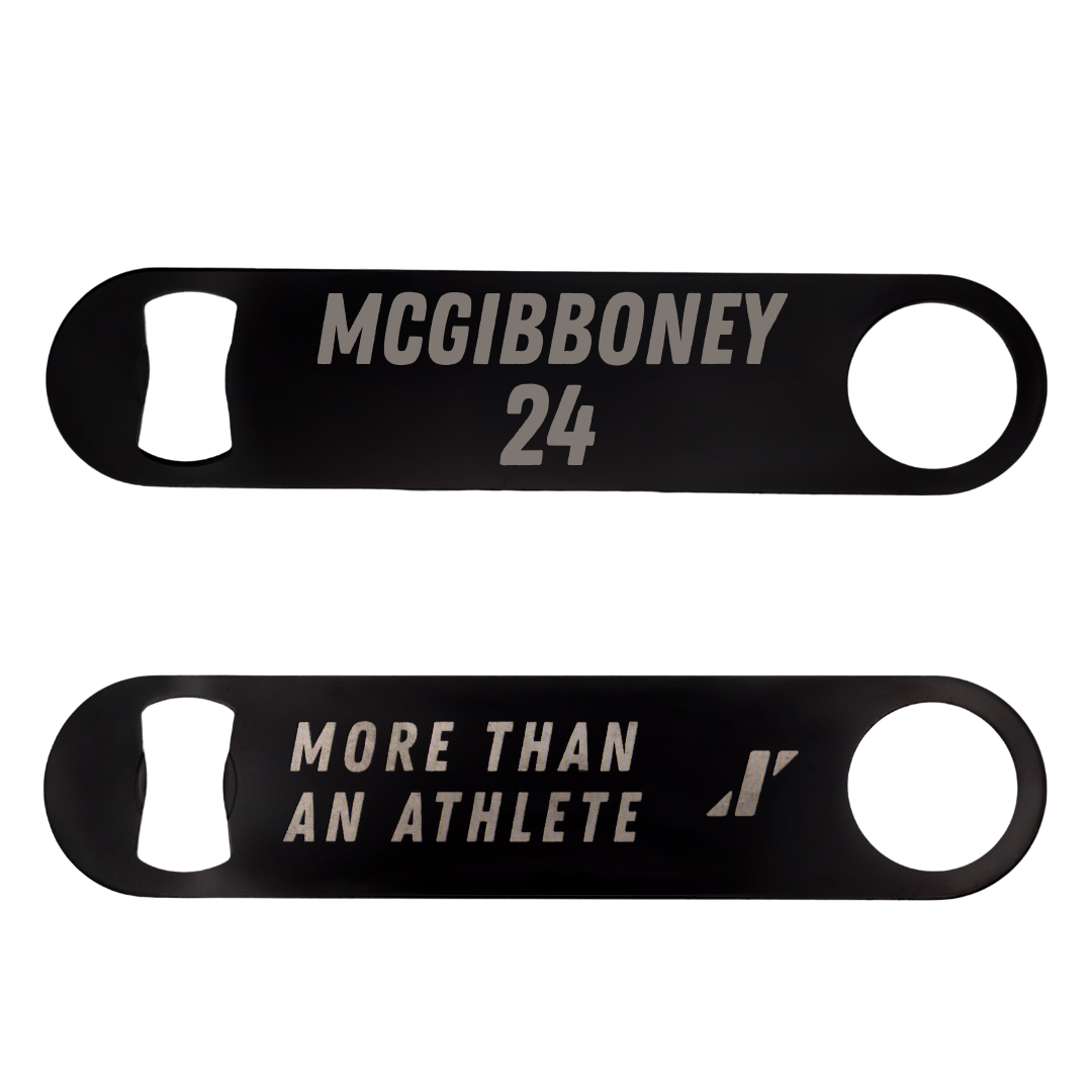 Nicholls State University Baseball Black Bottle Opener - #24 Luke McGibboney