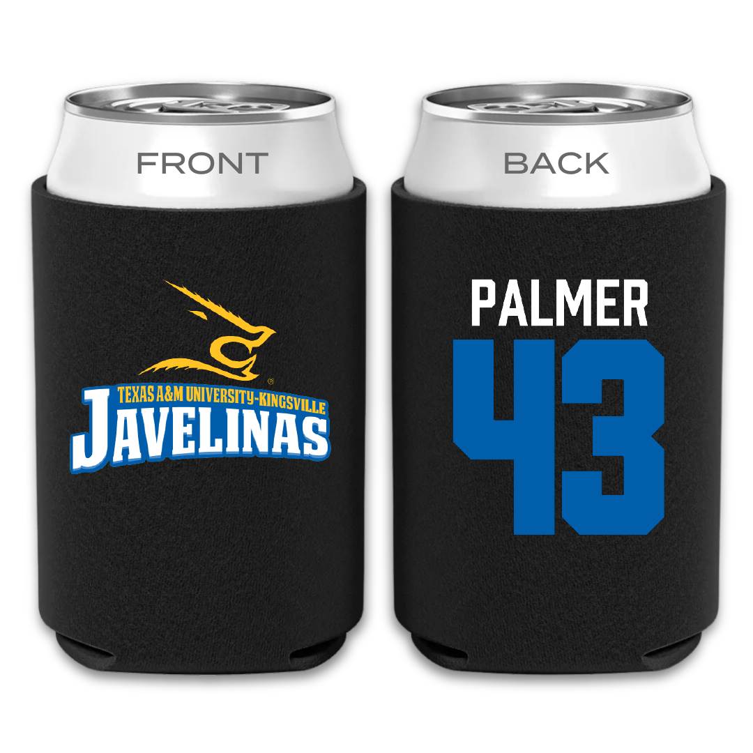 Texas A&M University-Kingsville Football Black Can Cooler - #43 Tyler Palmer