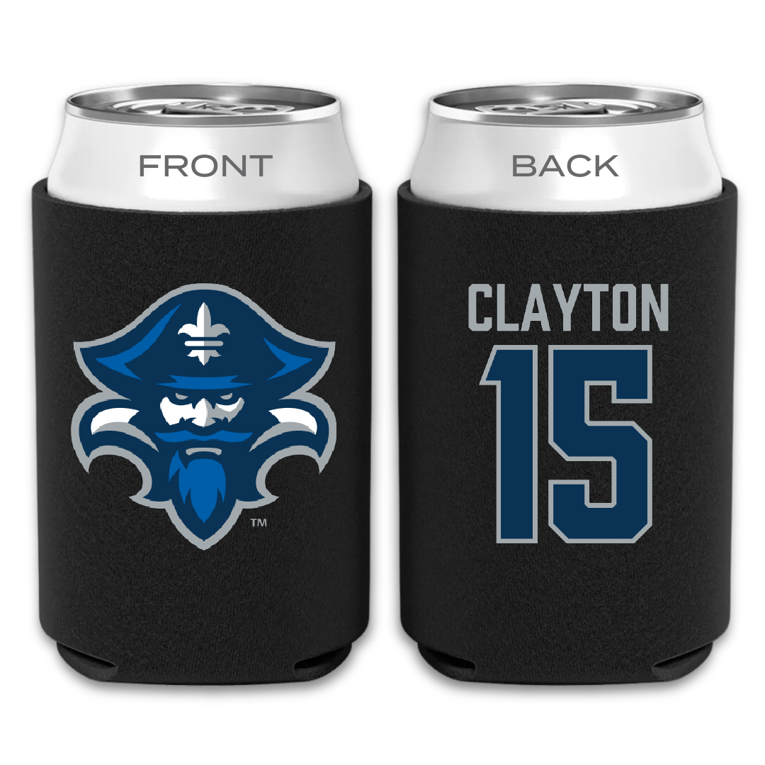 University of New Orleans Baseball Black Can Cooler - #15 Canaan Clayton
