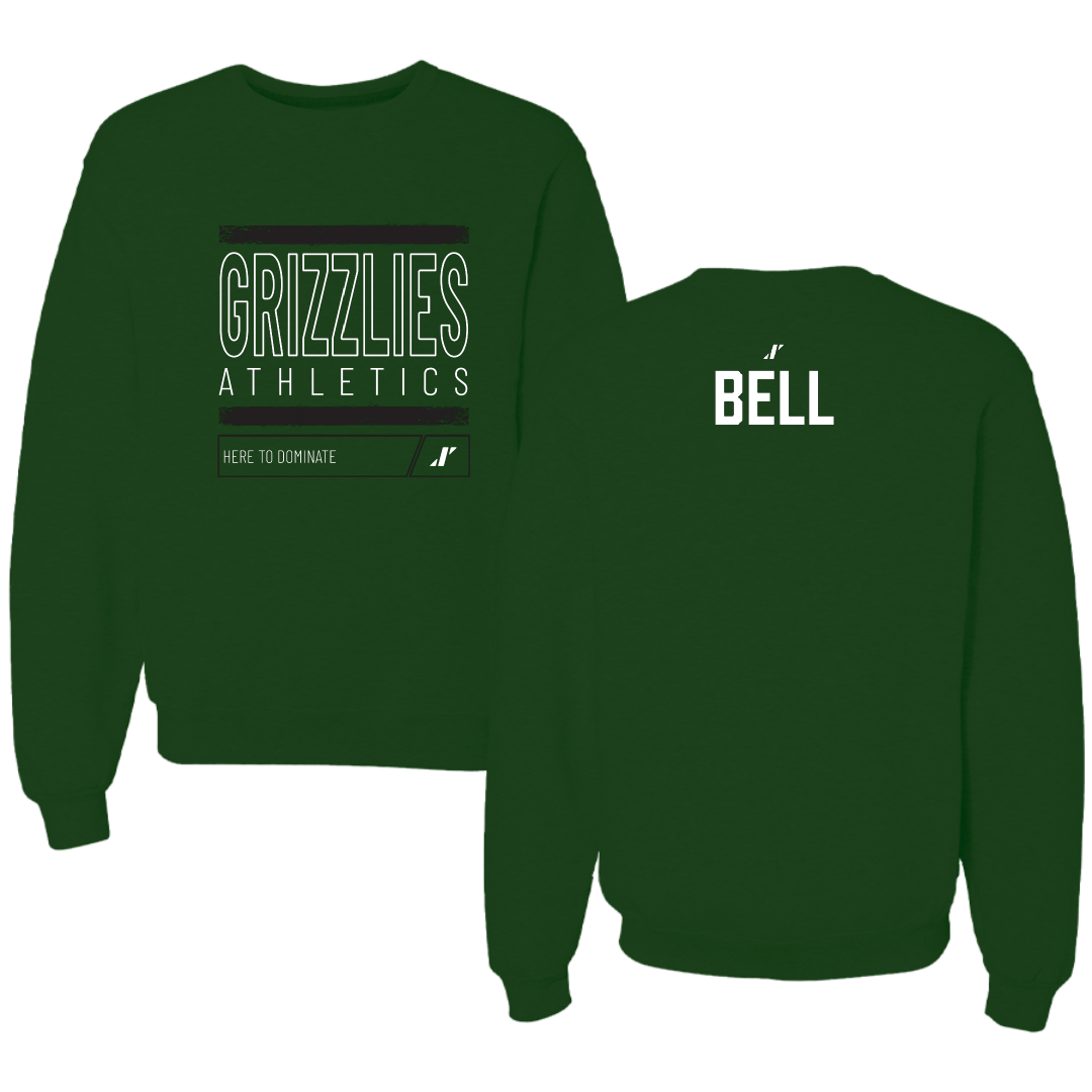Adams State University Football Forest Green Dominate Crewneck - Brandyn Bell