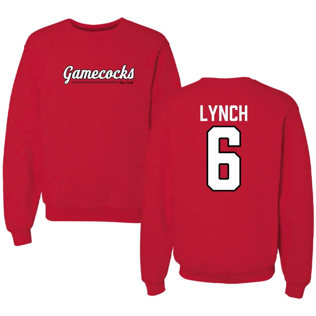 Jacksonville State University Beach Volleyball Red General Crewneck - #6 Carley Lynch