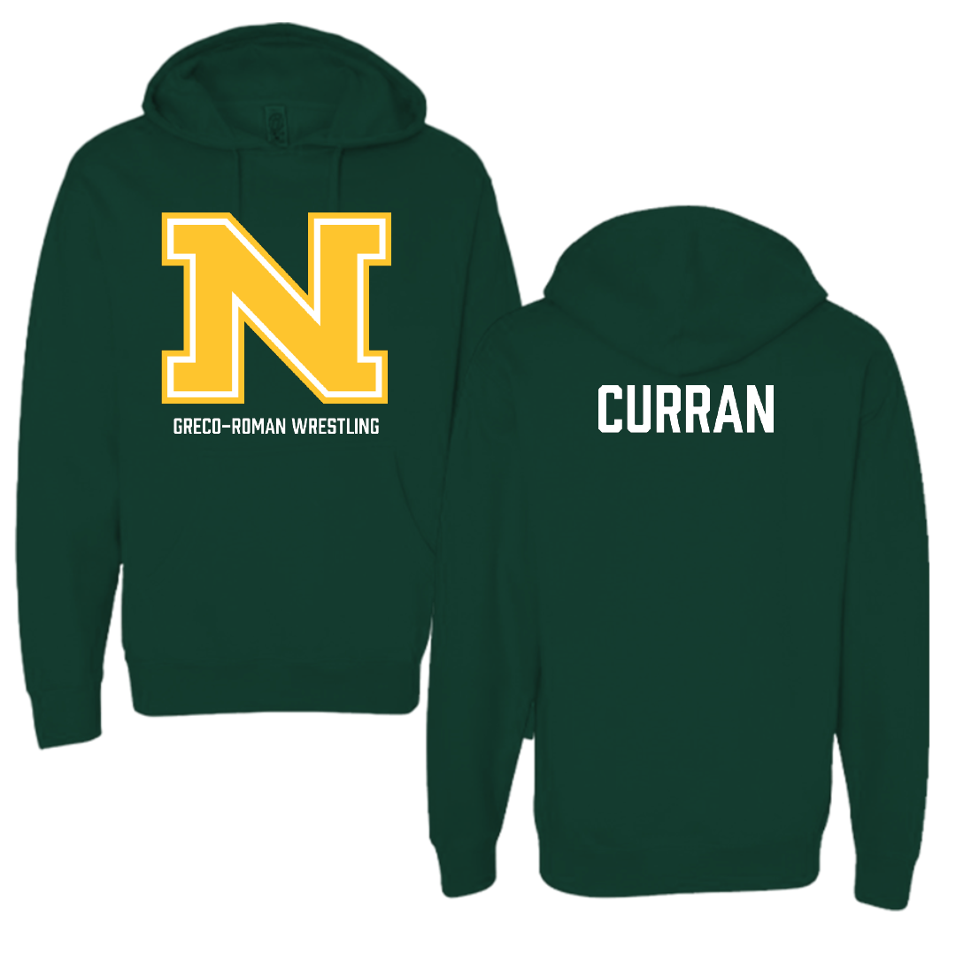 Northern Michigan University Greco-Roman Wrestling Forest Green Hoodie - Patrick Curran