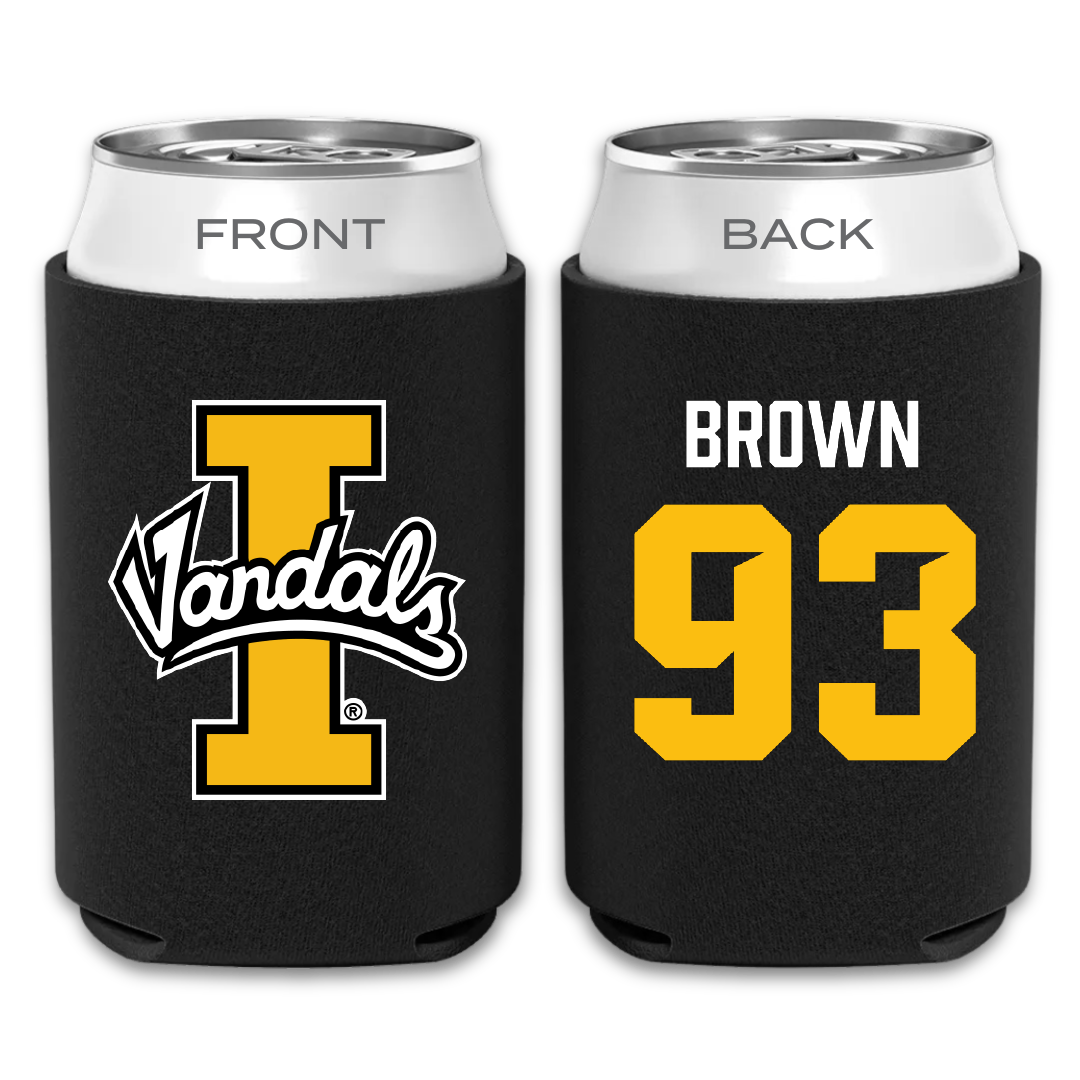 University of Idaho Football Black Can Cooler - #93 Sam Brown