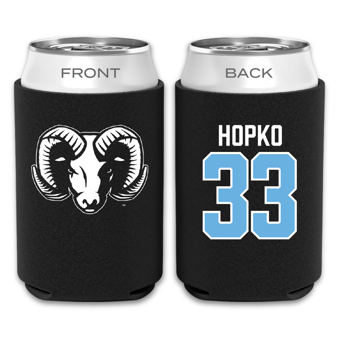 University of Rhode Island Baseball Black Can Cooler - #33 Jack Hopko