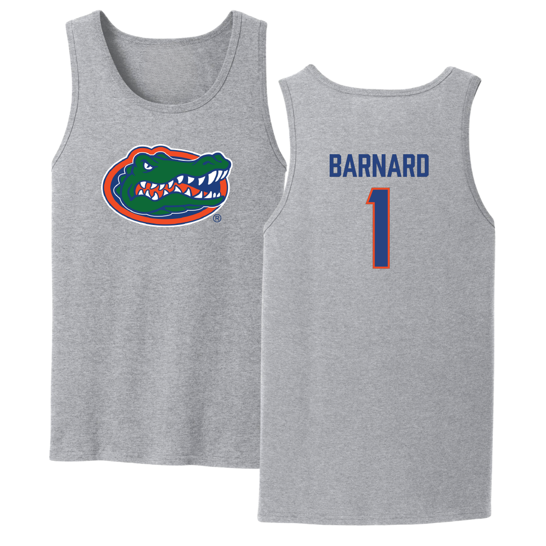 University of Florida Softball Sport Gray Tank Top - #1 Brooke Barnard