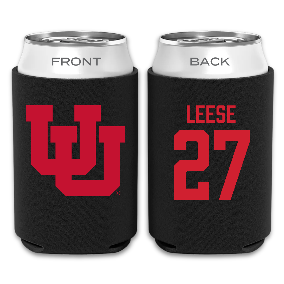 University of Utah Lacrosse Black Can Cooler - #27 Will Leese