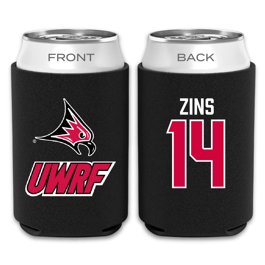 University of Wisconsin-River Falls Soccer Black Can Cooler - #14 Macy Zins
