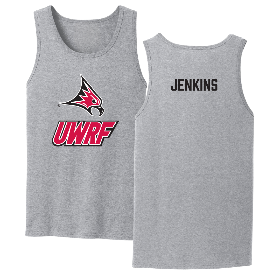 University of Wisconsin-River Falls TF and XC Sport Gray Tank Top - Kate Jenkins
