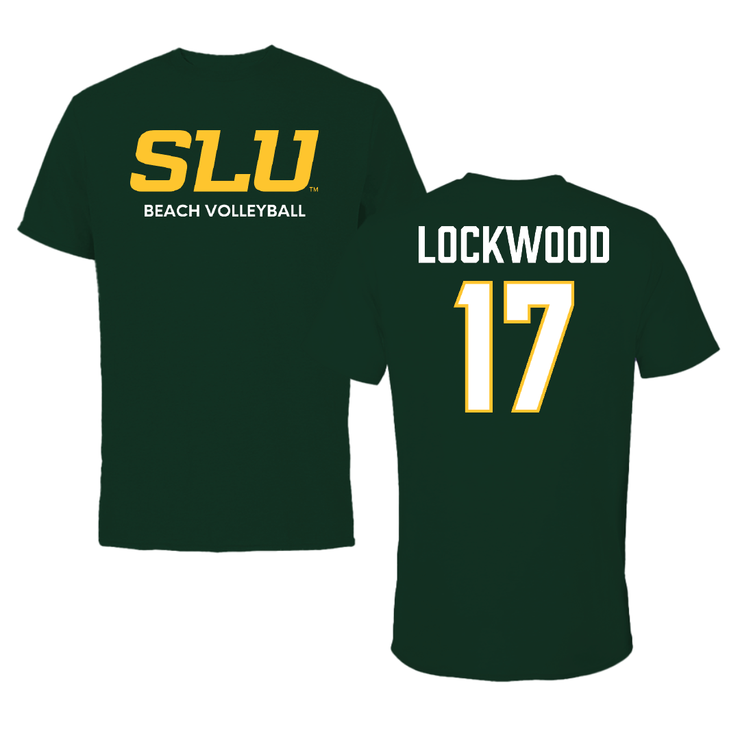 Southeastern Louisiana University Beach Volleyball Forest Green Tee - #17 Ysabella Lockwood