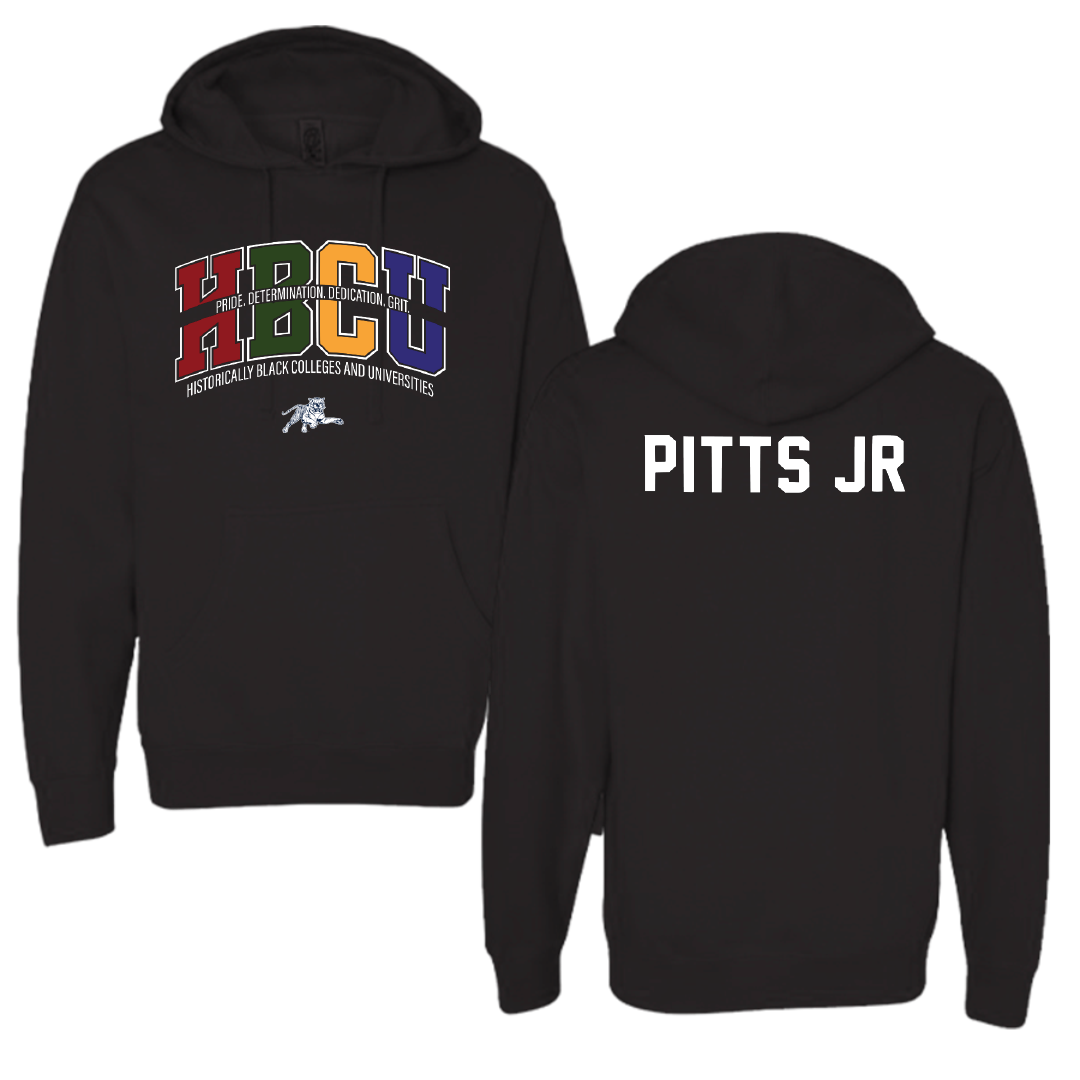Jackson State University TF and XC Black HBCU Hoodie - Sedgwrick Pitts Jr