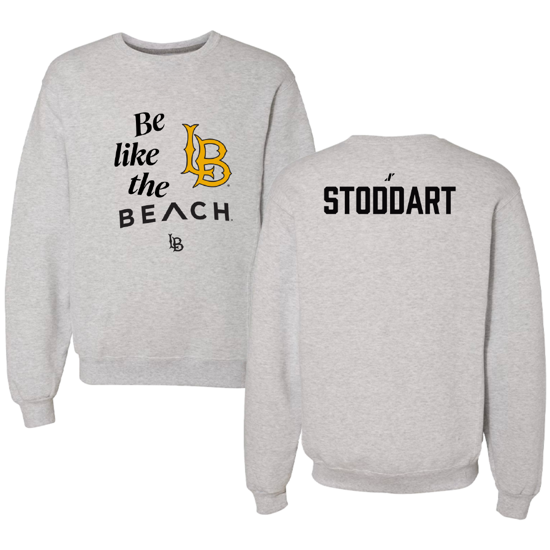 Long Beach State University TF and XC Light Gray Be Like Us Crewneck - Grace Stoddart