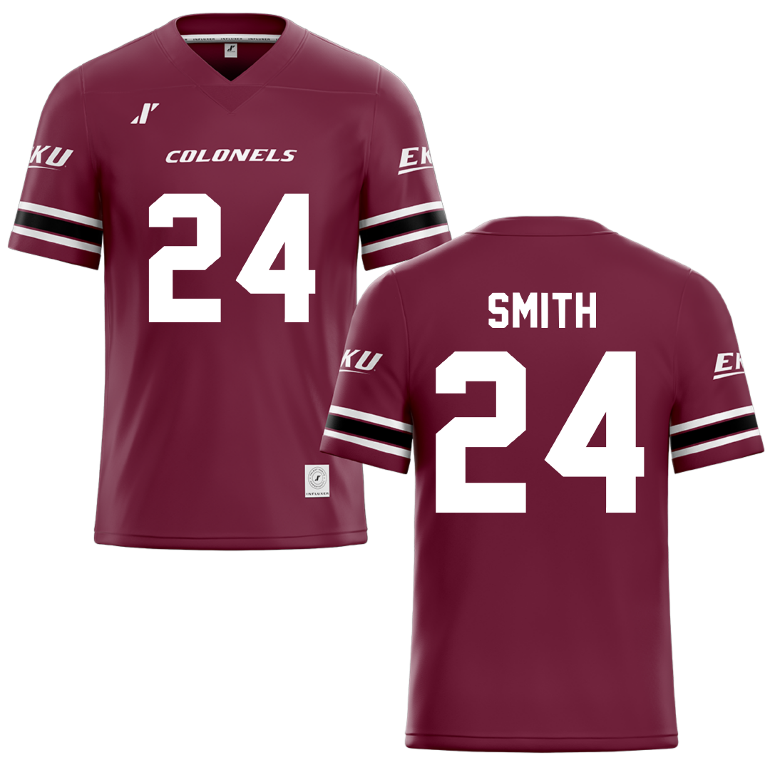 Eastern Kentucky University Maroon Football Jersey - #24 Kaden Smith