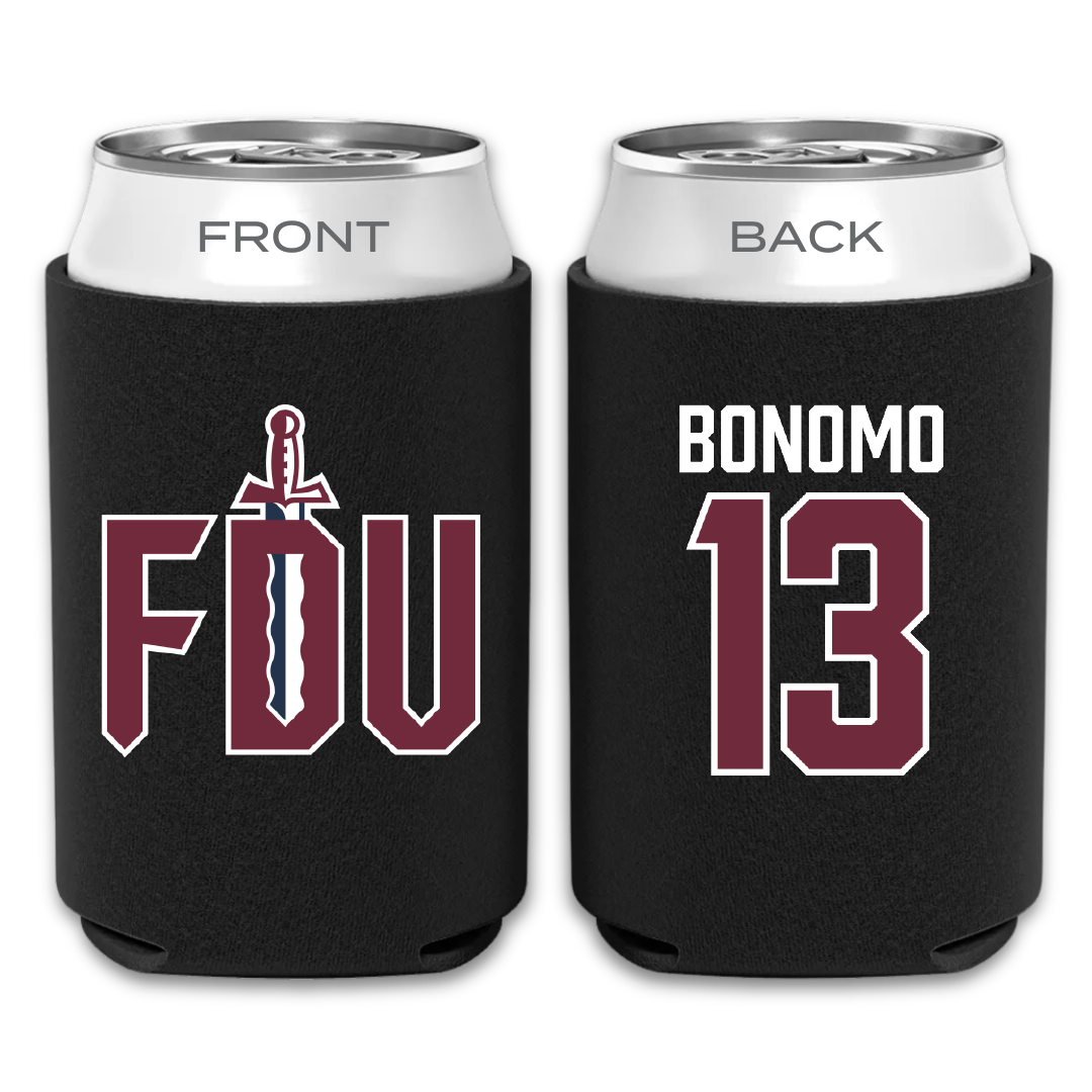 Fairleigh Dickinson University-Metropolitan Campus Volleyball Black Can Cooler - #13 Lorenzo Bonomo