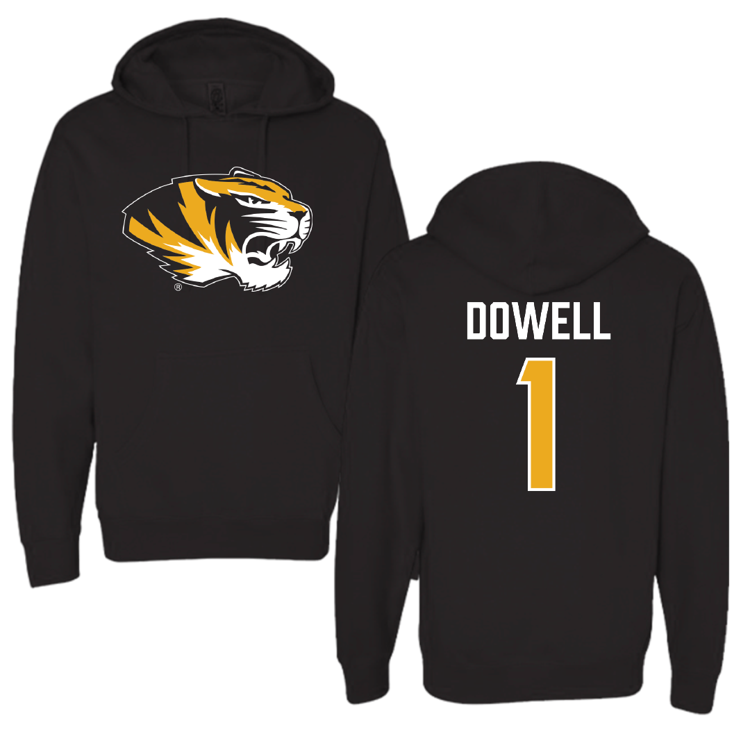 University of Missouri Basketball Black Hoodie - #1 Shannon Dowell
