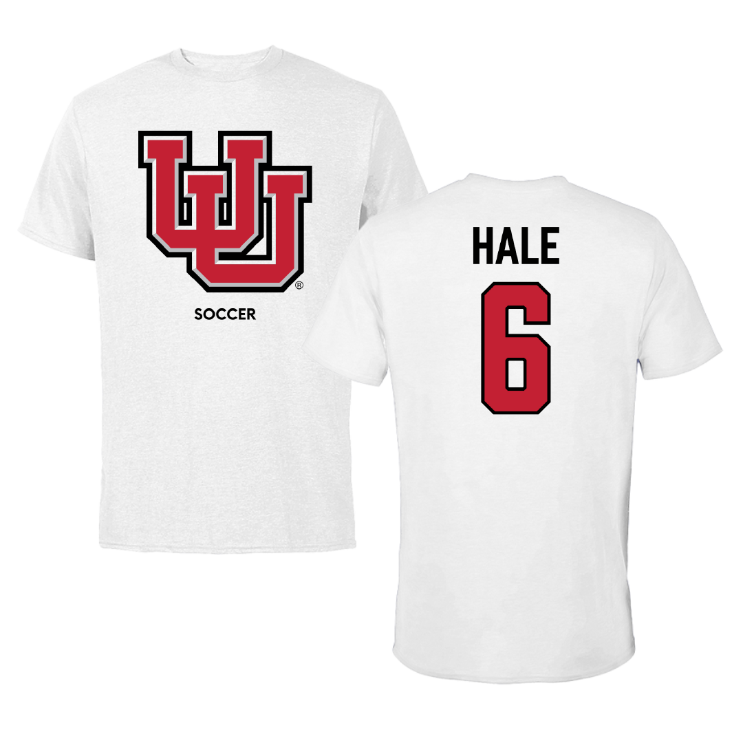 University of Utah Soccer (W) White Tee - #6 Brooke Hale
