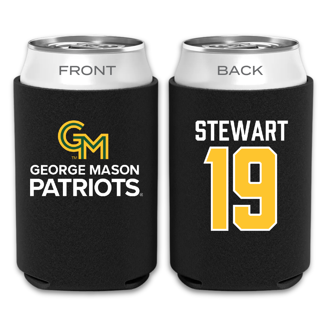 George Mason University Baseball Black Can Cooler - #19 Owen Stewart